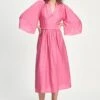 DRESS - Imperial Raspberry 1 DRESS - Imperial Raspberry -Pom Amsterdam pom amsterdam dresses pink 34 dress imperial raspberry 1144334500