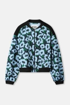 JACKET - Wild Flowers Blue 9 JACKET - Wild Flowers Blue -Pom Amsterdam pom amsterdam jackets jacket wild flowers blue 1184891998