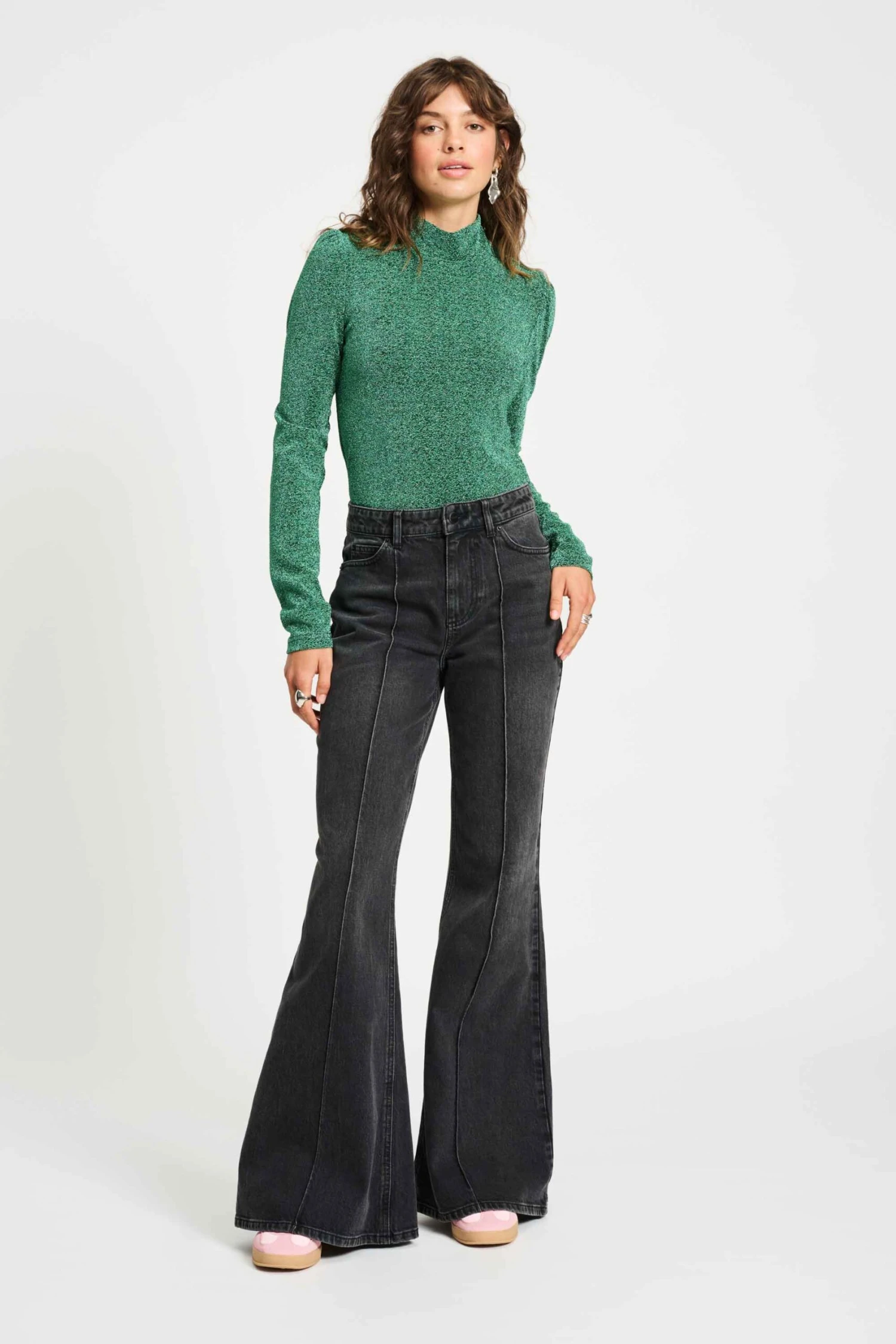 JEANS - Flare Washed Black 3 JEANS - Flare Washed Black