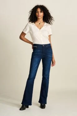 Pom Amsterdam 36 JEANS - Esmee Flare Dark Blue