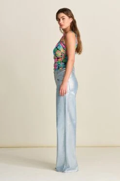JEANS - Wide Leg Denim Metallic 11 JEANS - Wide Leg Denim Metallic -Pom Amsterdam pom amsterdam jeans jeans wide leg denim metallic 55378797658456
