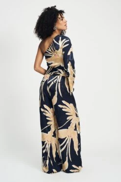 JUMPSUIT - One Shoulder Artisan Sand 13 JUMPSUIT - One Shoulder Artisan Sand -Pom Amsterdam pom amsterdam jumpsuits jumpsuit one shoulder artisan sand 1155803297