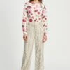 PANTS - Striped Cream 2 PANTS - Striped Cream -Pom Amsterdam pom amsterdam pants beige 34 pants striped cream 1130662513