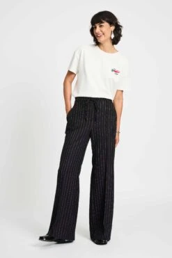 PANTS - Noir Striped