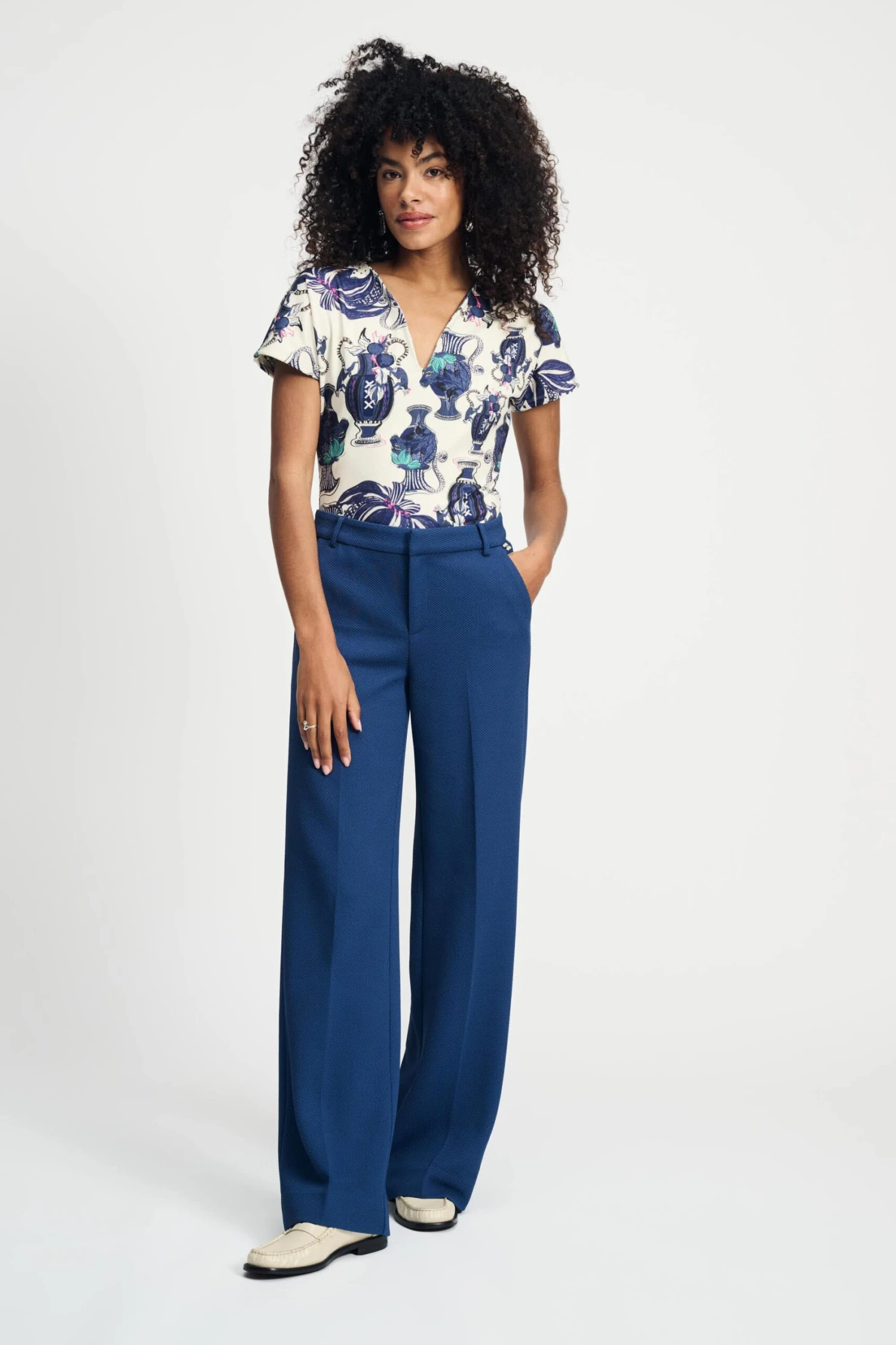 PANTS - Wide Leg Sapphire Blue 3 PANTS - Wide Leg Sapphire Blue