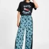 PANTS - Wild Flowers Blue 2 PANTS - Wild Flowers Blue -Pom Amsterdam pom amsterdam pants blue 34 pants wild flowers blue 1184892315