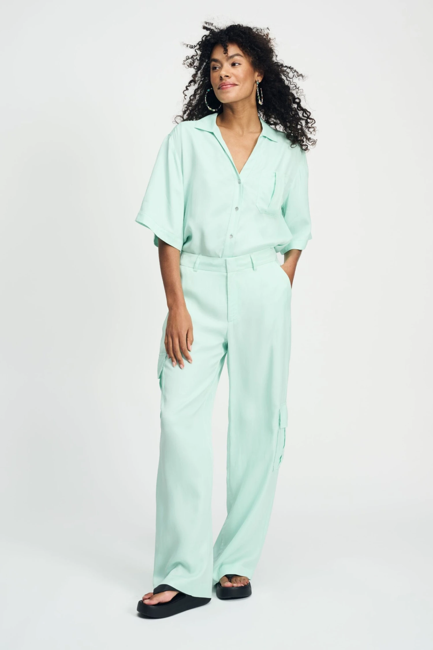 PANTS - Satin Fresh Mint 3 PANTS - Satin Fresh Mint