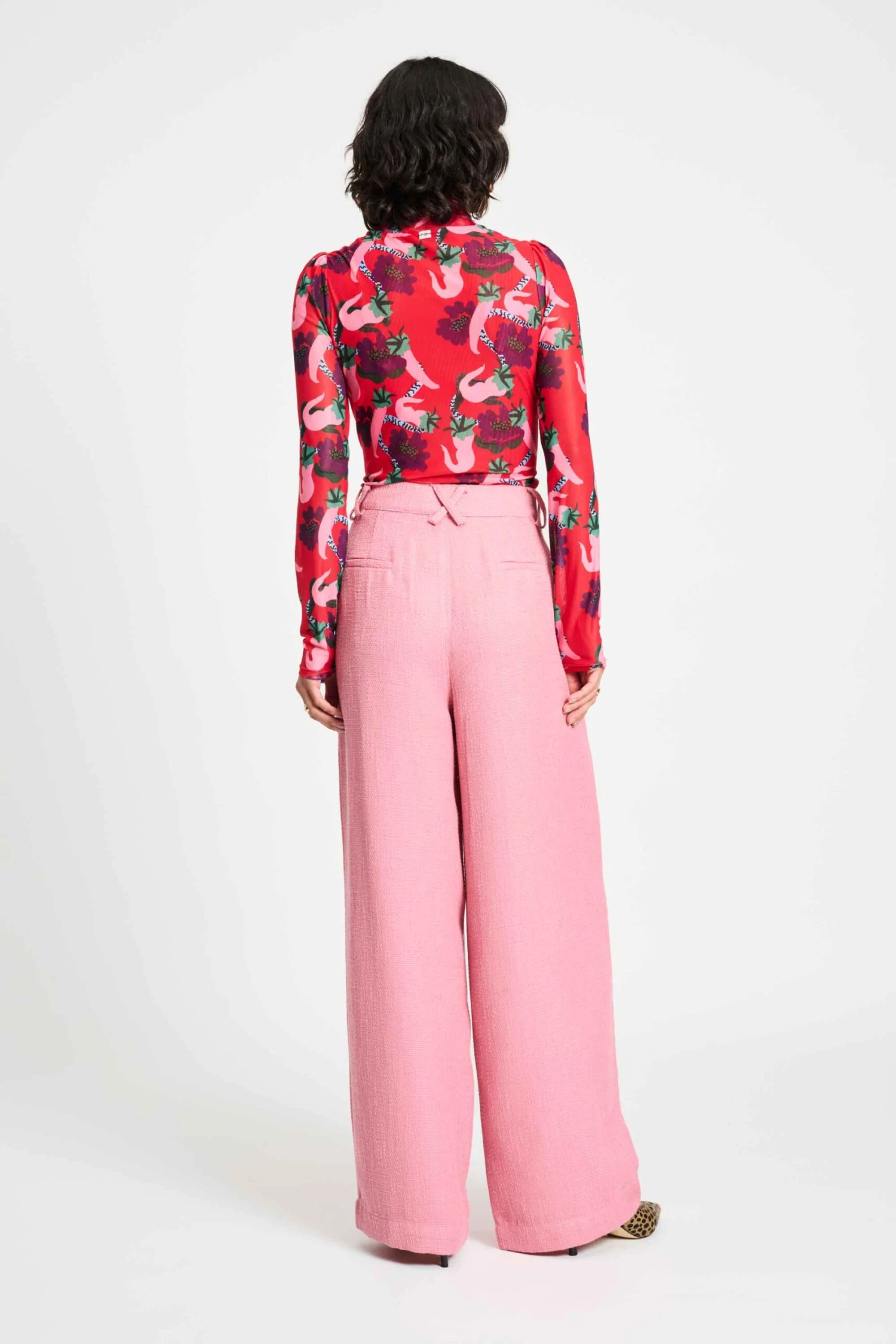 PANTS - Bouclé Sweet Pink 7 PANTS - Bouclé Sweet Pink - Image 5