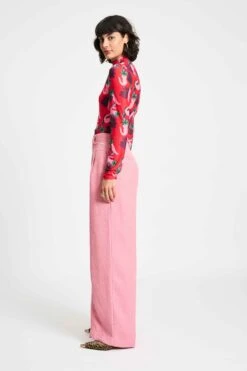 PANTS - Bouclé Sweet Pink 10 PANTS - Bouclé Sweet Pink -Pom Amsterdam pom amsterdam pants pants boucle sweet pink 1184892076