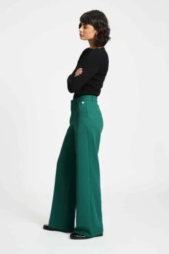 PANTS - Lara Pine Green 11 PANTS - Lara Pine Green -Pom Amsterdam pom amsterdam pants pants lara pine green 1184892154