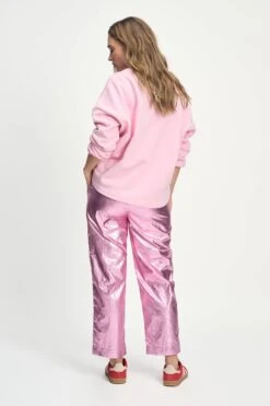 PANTS - Metallic Pink 11 PANTS - Metallic Pink -Pom Amsterdam pom amsterdam pants pants metallic pink 1131921244
