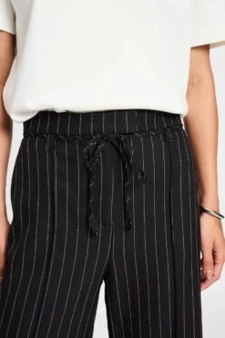 PANTS - Noir Striped 14 PANTS - Noir Striped -Pom Amsterdam pom amsterdam pants pants noir striped 1186215026