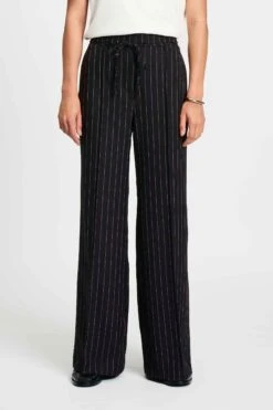 PANTS - Noir Striped 11 PANTS - Noir Striped -Pom Amsterdam pom amsterdam pants pants noir striped 1186215029