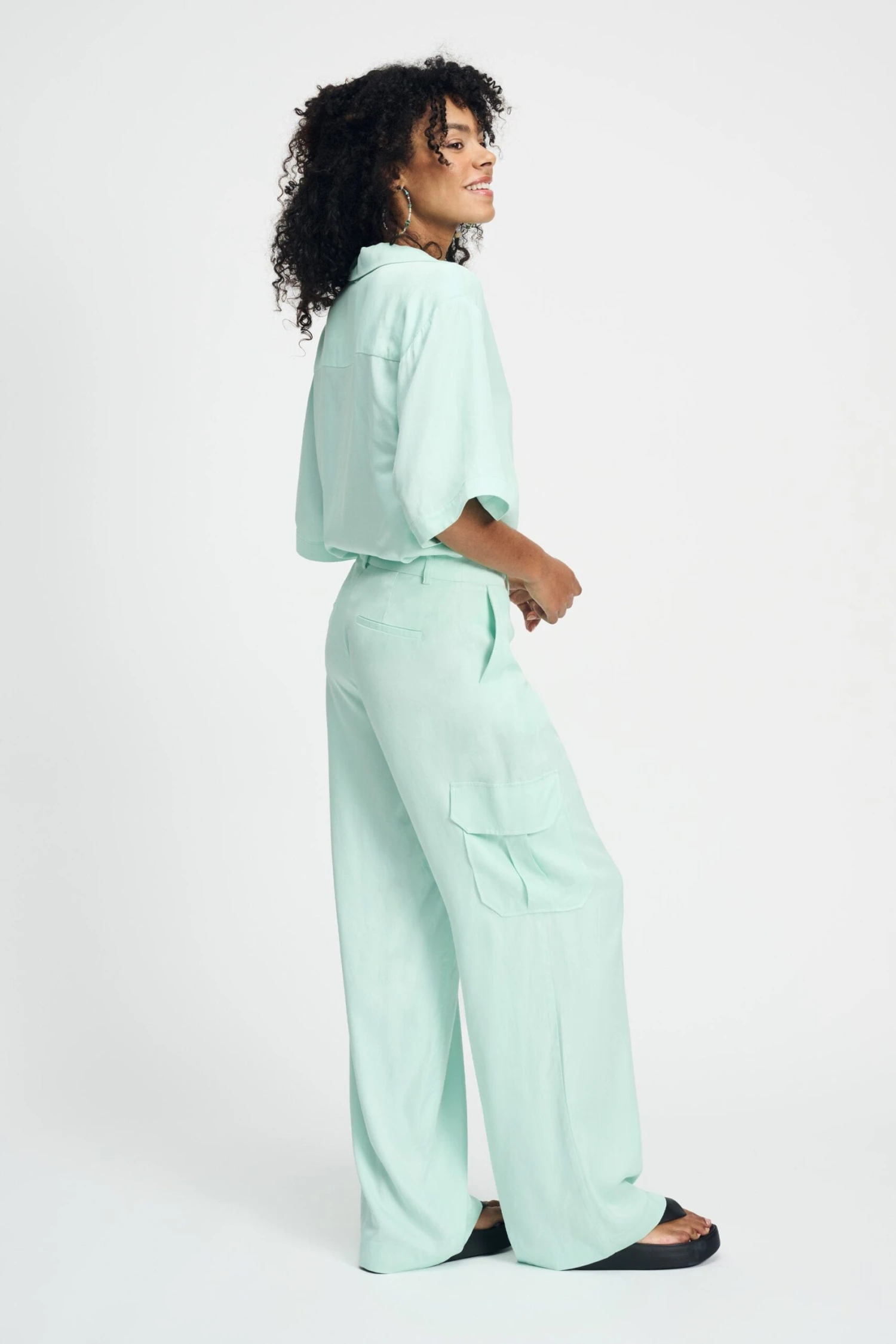 PANTS - Satin Fresh Mint 6 PANTS - Satin Fresh Mint - Image 4
