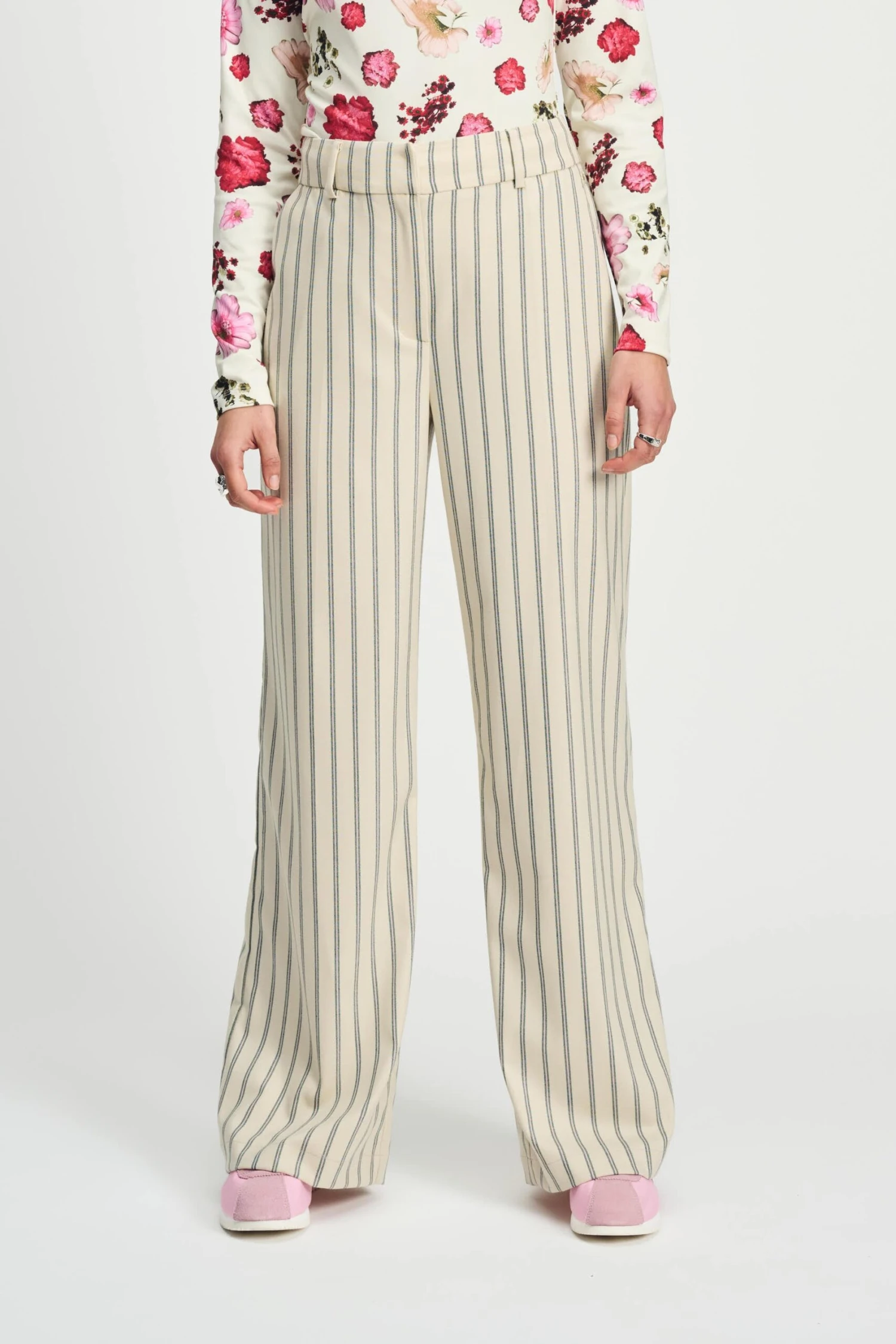 PANTS - Striped Cream 5 PANTS - Striped Cream - Image 3