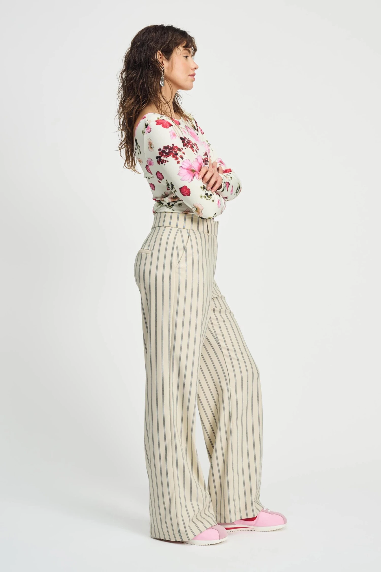 PANTS - Striped Cream 6 PANTS - Striped Cream - Image 4