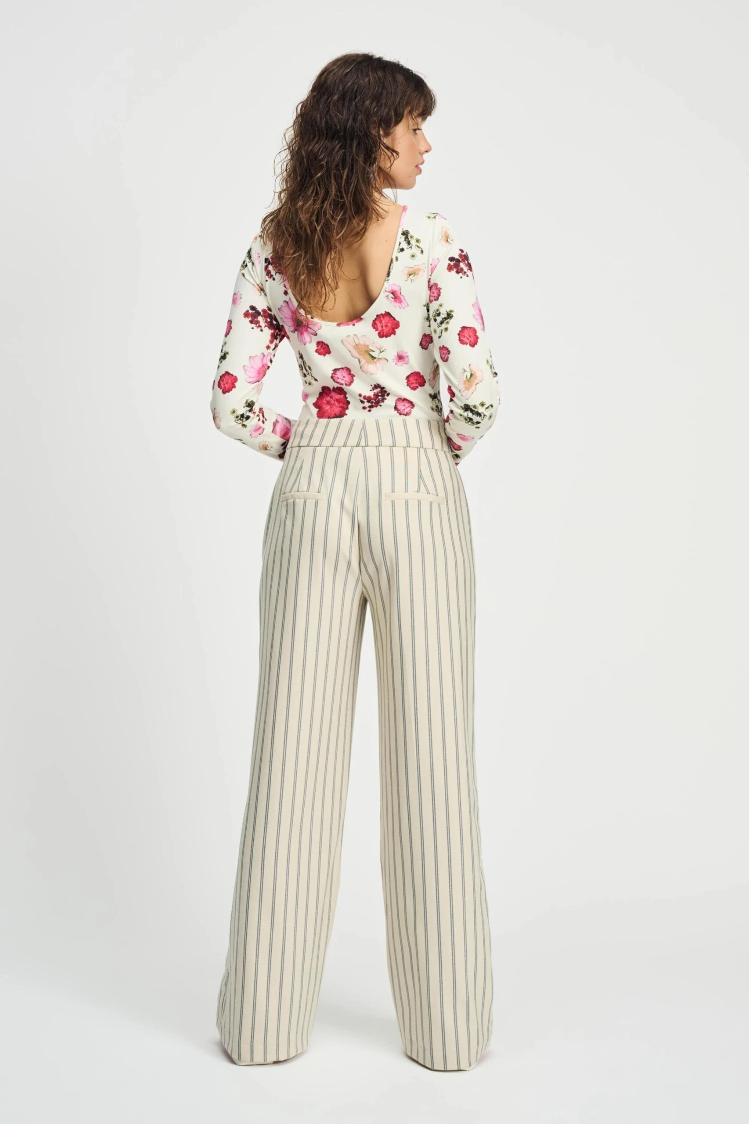 PANTS - Striped Cream 7 PANTS - Striped Cream - Image 5