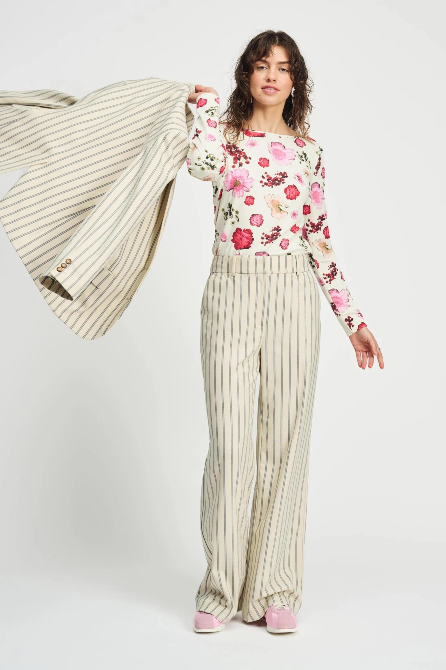 PANTS - Striped Cream 8 PANTS - Striped Cream - Image 6