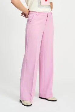 PANTS - Wide Leg Rose Pink -Pom Amsterdam pom amsterdam pants pants wide leg rose pink 1130662907
