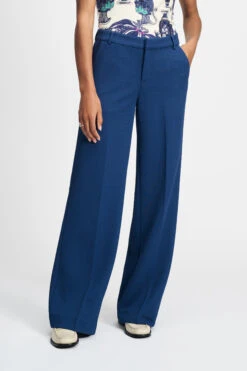 PANTS - Wide Leg Sapphire Blue 9 PANTS - Wide Leg Sapphire Blue -Pom Amsterdam pom amsterdam pants pants wide leg sapphire blue 72740067737980