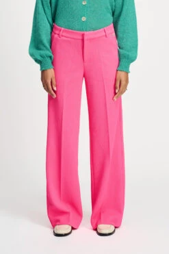 PANTS - Wide Leg Vibrant Pink 12 PANTS - Wide Leg Vibrant Pink -Pom Amsterdam pom amsterdam pants pants wide leg vibrant pink 1140789298