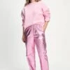 PANTS - Metallic Pink 2 PANTS - Metallic Pink -Pom Amsterdam pom amsterdam pants pink 34 pants metallic pink 1131921241