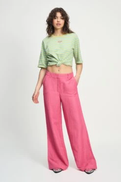 PANTS - Raspberry Linen