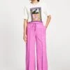 PANTS - Rose Doux Striped 1 PANTS - Rose Doux Striped -Pom Amsterdam pom amsterdam pants pink 34 pants rose doux striped 1184258273