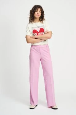 PANTS - Wide Leg Rose Pink
