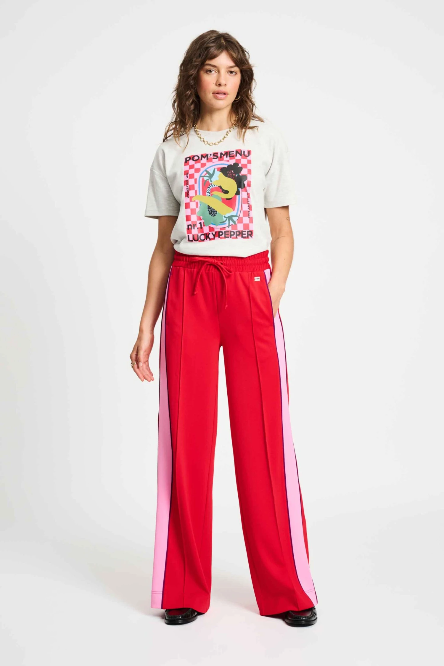 PANTS - Colourblock Chili Red 3 PANTS - Colourblock Chili Red