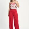PANTS - Scarlet Red Summer 1 PANTS - Scarlet Red Summer -Pom Amsterdam pom amsterdam pants red 34 pants scarlet red summer 1131705575
