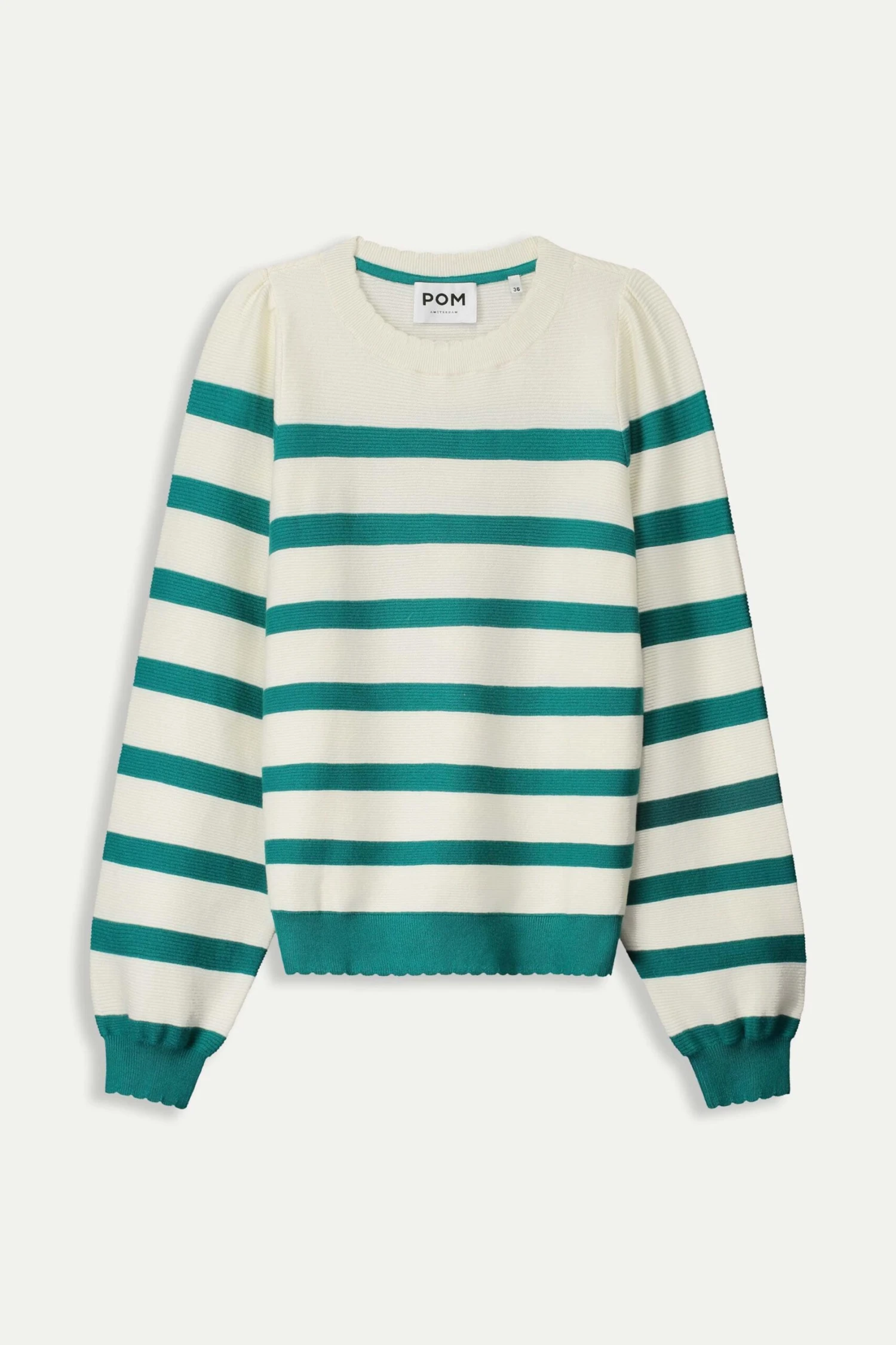 PULLOVER - Striped Fresh Green 4 PULLOVER - Striped Fresh Green - Image 2