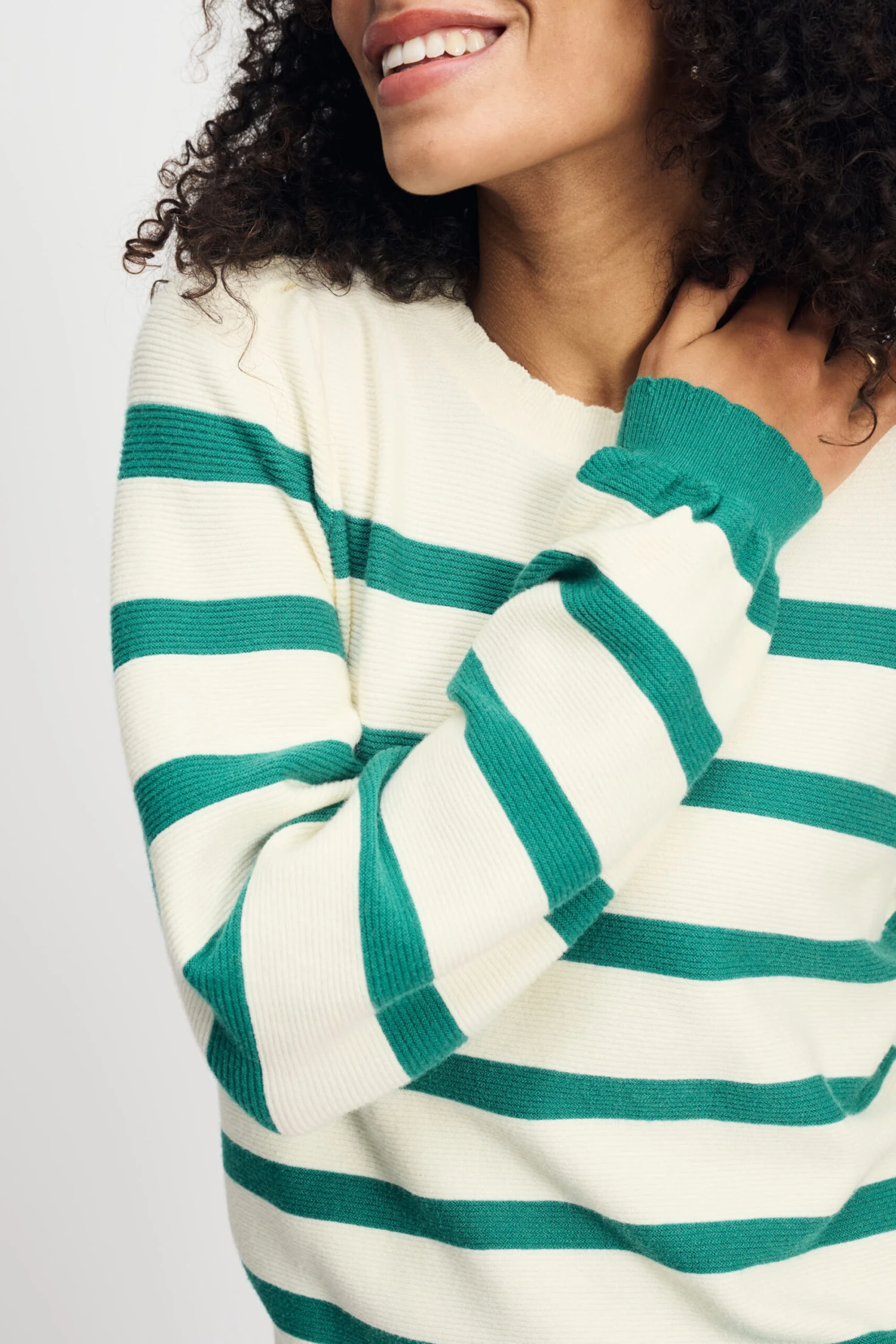 PULLOVER - Striped Fresh Green 8 PULLOVER - Striped Fresh Green - Image 6