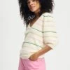 PULLOVER - Striped Multi -Pom Amsterdam pom amsterdam pullovers white 34 pullover striped multi 1130662704
