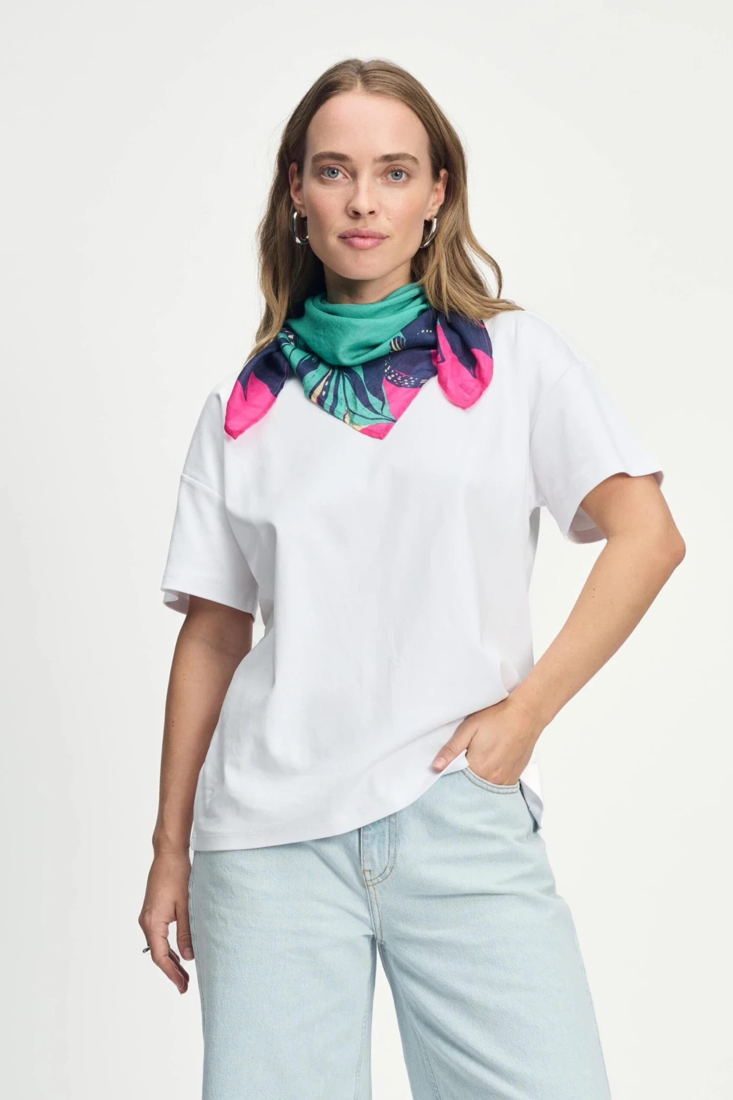 SHAWL - Fresh Green Floral 3 SHAWL - Fresh Green Floral