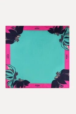 SHAWL - Fresh Green Floral 5 SHAWL - Fresh Green Floral -Pom Amsterdam pom amsterdam shawls green os shawl fresh green floral 1132159443