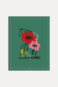 SHAWL - Lucky Pepper -Pom Amsterdam pom amsterdam shawls green os shawl lucky pepper 1185233987