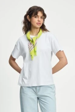 SHAWL - POM Stripes Rose Pink