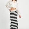 SKIRT - Crochet Black White
