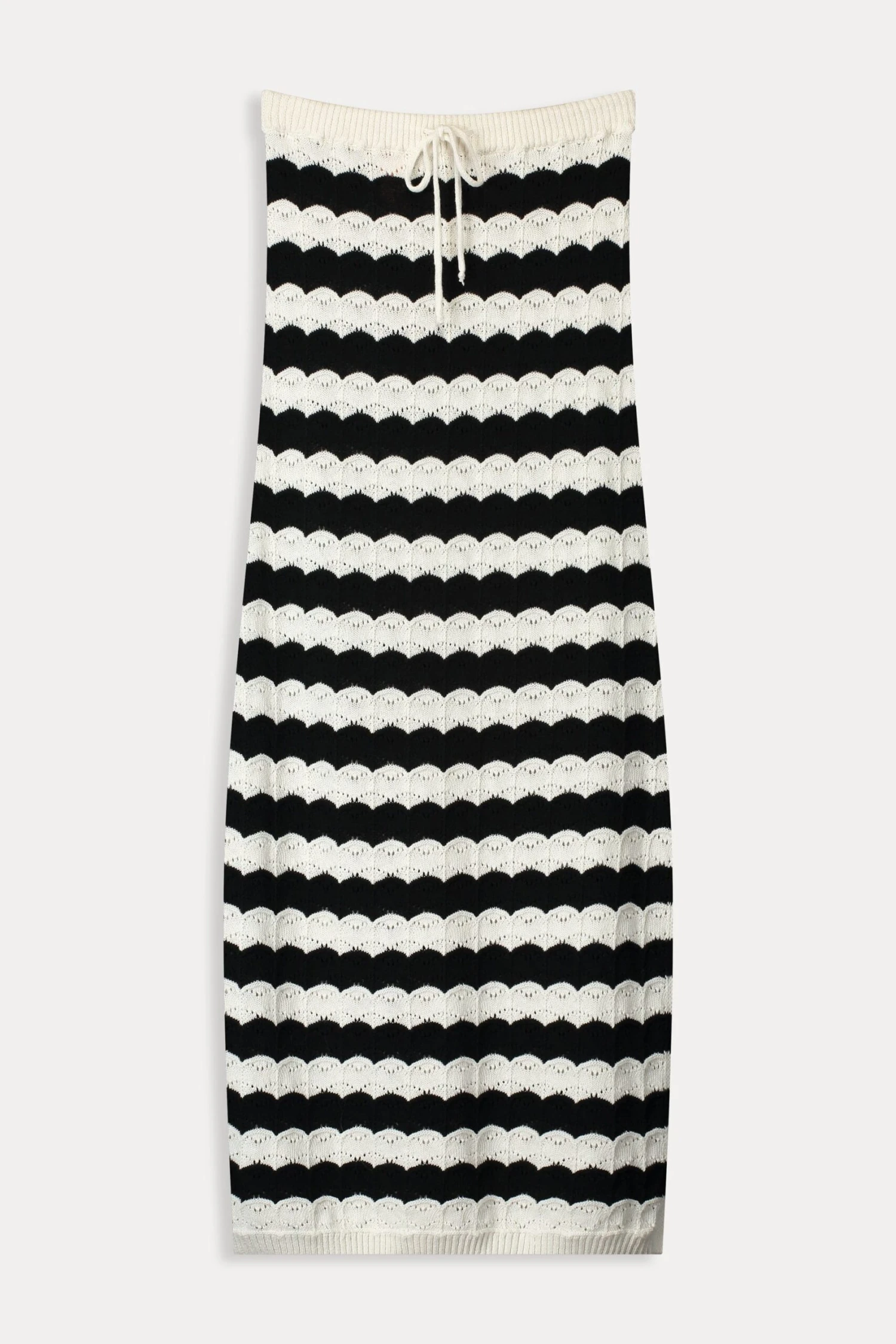 SKIRT - Crochet Black White 4 SKIRT - Crochet Black White - Image 2