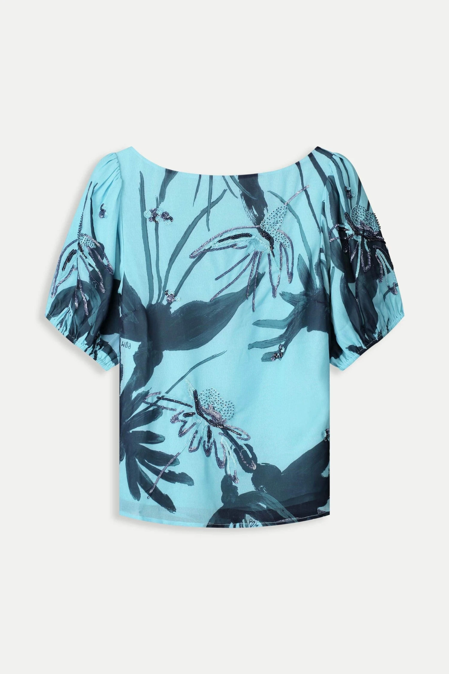 TOP - Artisan Blue Sequins 4 TOP - Artisan Blue Sequins - Image 2