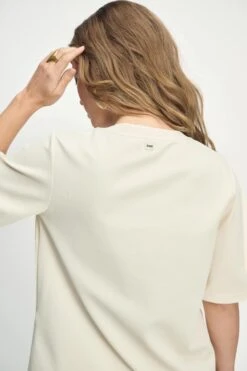 TOP - Cream 12 TOP - Cream -Pom Amsterdam pom amsterdam tops top cream 1130637084