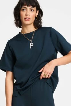 TOP - Nina Dark Navy 11 TOP - Nina Dark Navy -Pom Amsterdam pom amsterdam tops top nina dark navy 1184865993