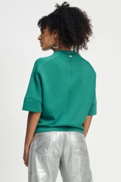 TOP - Nina Meadow Green 9 TOP - Nina Meadow Green -Pom Amsterdam pom amsterdam tops top nina meadow green 1130662712