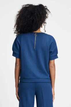 TOP - Senna Sapphire Blue 9 TOP - Senna Sapphire Blue -Pom Amsterdam pom amsterdam tops top senna sapphire blue 72740064461180