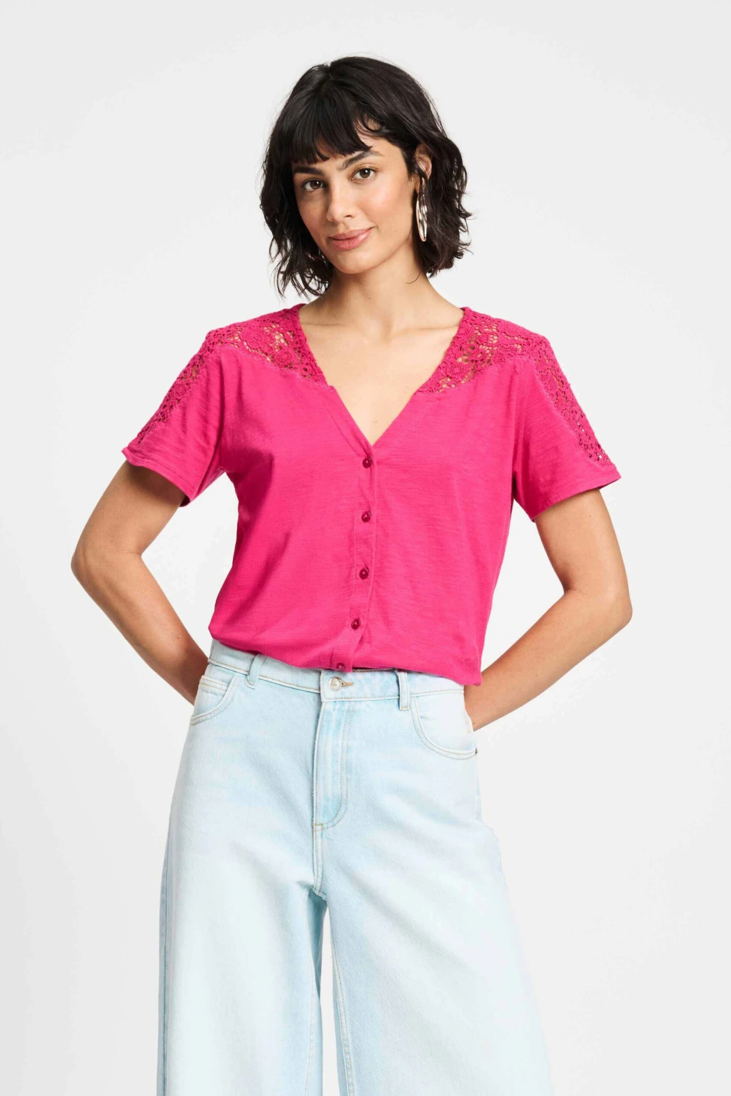 TSHIRT - Ellen Fuchsia 3 TSHIRT - Ellen Fuchsia