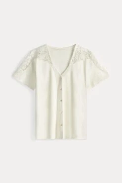 TSHIRT - Ellen Ecru 9 TSHIRT - Ellen Ecru -Pom Amsterdam pom amsterdam tshirts tshirt ellen ecru 1183239035