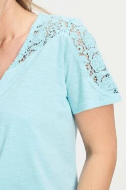 TSHIRT - Ellen Sky Blue 9 TSHIRT - Ellen Sky Blue -Pom Amsterdam pom amsterdam tshirts tshirt ellen sky blue 1155977982