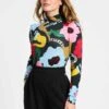 TURTLENECK - Autumn Garden 1 TURTLENECK - Autumn Garden -Pom Amsterdam pom amsterdam turtlenecks multi colour 34 turtleneck autumn garden 1186215055